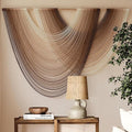 Macrame Wall Hanging Dip-Dye Boho Home Decor Fiber Wall Art Craftsmanship Bedroom Livingroom 57