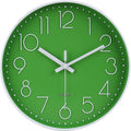 jomparis Modern Office Green Decor Wall Clock 12
