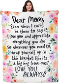 Joiedomi Birthday Gifts for Mom Soft Flannel Mom Blanket for Women Wife Grandma Mothers Day Anniversary Present from Daughter Son 50