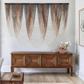 IOWER Macrame Wall Hanging Brown Dip-Dyed Large Macrame Wall Decor For Living Room Boho Fiber Art for Office Decoration 57