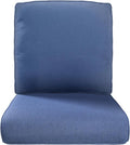 22x25/22x24 Outdoor Replacement Cushions - 1 Set High Back Deep Seat Patio Furniture Cushion for Rattan Dining Swivel Rocking Chairs Rattan Loveseat Couch Sectional Sofa - Navy Blue/Classic