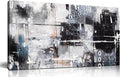 Abstract Art Wall Decor Office - Black And White Pictures Wall Art for Living Room - Modern Prints Wall Art Bedroom Size 20