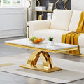 Modern Marble Coffee Table, 47
