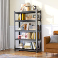 Tall Bookshelf with Open Shelves, Metal Office Book Shelf, Adjustable Organizer Bookcase, Standing Storage Organizer Shelf for Living Room (40