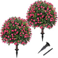 Artificial Pink camellia Topiary Ball Tree 25