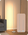 EDISHINE LED Corner Floor Lamp, Minimalist Dimmable Mood Light, Adjustable Height, 57.5