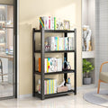 Tall Bookshelf with Open Shelves, Metal Office Book Shelf, Adjustable Organizer Bookcase, Standing Storage Organizer Shelf for Living Room (31.5