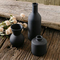 Ceramic Flower Vase Without Dried Fake Flowers, Centerpiece vases for Table, Modern Vases for Home Decor- 3 Pcs