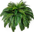 Single Silky Artificial Boston Fern Bush, 48Inch Artificial Plants, Suitable for Decorating Office, Patio, Living Room Faux Greenery, 88Branches…