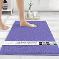 MAYSHINE Plush Shaggy Chenille Bath Mat | Extra Soft, Super Absorbent, Non-Slip Bathroom Rug | Fluffy Microfiber, Area Rug Sets for Bathroom Floor, Kitchen, Living Room | 32