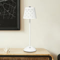Camden Reed Table Lamp, Desk lamp, 3 Different Lighting Modes, Modern Minimal Design for Dinner/Coffee Table/Restaurant/Bedroom, Ivory