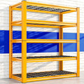 REIBII Garage Shelving Load 3000LBS, 5-Tier Storage Shelves, Adjustable Heavy Duty Metal Shelving Unit for Pantry, Basement, Warehouse, 72