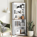 Tall Bookcase and Bookshelf, 6-Tier Bookcase with Storage, 63