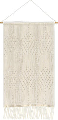 Mark&Day Wall Art, Schlublberg Modern Farmhouse Ivory Macrame Tapestry Wall Hanging for Living Room, Bedroom, Office or Kitchen (36
