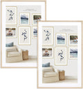 Camden Reed Set of Two Serenity Poster Frames Matted to 20x32 Inches, 24x36 Inch, Light Natural