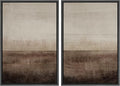 MUDECOR Framed Canvas Print Wall Art Set Earthen Layers Abstract Earth Tone Illustrations Modern Art Decorative Bohemian Calm/Zen for Living Room, Bedroom, Office - 16