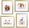 Sheffield Home 4 Piece Gallery Wall Frame Set, 8x10 Inch, Gold
