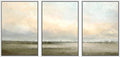 SIGNWIN Framed Canvas Print Wall Art Set Minimal Pastel Sunset Desert Landscape Nature Abstract Illustrations Modern Art Decorative Nordic Rustic for Living Room, Bedroom, Office - 24