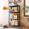 Tall Bookshelf with Open Shelves, Metal Office Book Shelf, Adjustable Organizer Bookcase, Standing Storage Organizer Shelf for Living Room (31.5