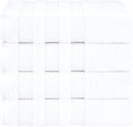 American Soft Linen Salem 100% Cotton Turkish 4 Piece Bath Towels for Bathroom, 600 GSM Soft Absorbent Quick Dry Bath Towel Set, White