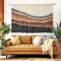Flber Macrame Wall Hanging Macrame Wall Decor Large-Scale Tie-Dye Tapestry Living Home Room Wall Decor 57