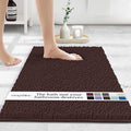 MAYSHINE Plush Shaggy Chenille Bath Mat | Extra Soft, Super Absorbent, Non-Slip Bathroom Rug | Fluffy Microfiber, Area Rug Sets for Bathroom Floor, Kitchen, Living Room | 23