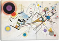 Wieco Art Canvas Wall Art Wassily Kandinsky Composition Viii Picture Print of Famous Paintings Canvas Prints Abstract Wall Art for Living Room Home Decor and Wall Decorations