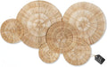 CHI AN HOME Wicker 23 Inch Jute Wall Decor Baskets, Set of 6 Extra Large Woven Jute Wall Plates, 23