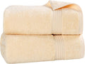 Superior Egyptian Cotton 2-Piece Bath Sheet Towel Set, Oversized Body Towels For Adults And Kids, Large Towel For Bath, Shower, Guest Bathroom, Spa, Gym, Resort, Essentials, Airbnb, Canary