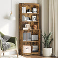 Tall Bookcase and Bookshelf, 6-Tier Bookcase with Storage, 63