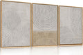 Large Modern Abstract Arch Framed Canvas Wall Art,Neutral Spiral Circles Wall Decor,Boho Beige Geometric Artwork,Mid Century Minimalist Art Print for Living Room,Bedroom,Office-24 x36 x3