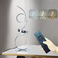 20W Modern Table Lamp,2700LM 3 Colors Remote Stepless Dimmable Bedside Lamp, Chrome LED Art Desk Lamp 21.4 Inch with Touch Switch for Living Room,Bedroom