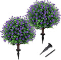 Artificial Purple flower Topiary Ball Tree 25