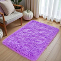 Purple Area Rugs for Bedroom Living Room, 2x3 Soft Fluffy Fuzzy Shag Plush Furry Carpet, Large Indoor Floor Mat for Kids Nursery Home Dorm Office Decor Aesthetic