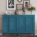 Metal Bathroom Storage Cabinet,Bathroom Floor Storage Cabinet with 2 Adjustable Shelves and 2 Doors,Freestanding Sideboard for Small Spaces, Living Room, Home Office, Dining Room