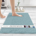 MAYSHINE Plush Shaggy Chenille Bath Mat | Extra Soft, Super Absorbent, Non-Slip Bathroom Rug | Fluffy Microfiber, Area Rug Sets for Bathroom Floor, Kitchen, Living Room | 32