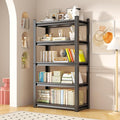 Tall Bookshelf with Open Shelves, Metal Office Book Shelf, Adjustable Organizer Bookcase, Standing Storage Organizer Shelf for Living Room (40