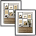 Camden Reed Set of Two Luxe Poster Frames Matted to 18x24 Inches, 22x28 Inch, Black