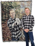 Pure Country Weavers Personalized Woven Photo Blanket - Not Printed - Custom Gift Picture Tapestry Throw 100% Cotton - Made in The USA (72x54)