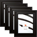 Craig Frames 76273 5 x 7 Inch Picture Frame, Contemporary Satin Black, Set of 4