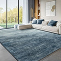 Washable Rug 9x12 Area Rugs for Living Room - Stain Resistant Non-Slip Backing Boho Rug for Bedroom,Durable & Ultra-Thin Vintage Large Area Rug(9x12,Blue)