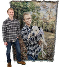 Pure Country Weavers Personalized Woven Photo Blanket - Not Printed - Custom Gift Picture Tapestry Throw 100% Cotton - Made in The USA (60x80)