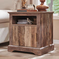 Fluted Nightstand with Charging Station, 22