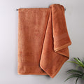 Superior Egyptian Cotton Bath Towel Set, Home Bathroom Towels, Master, Guest Bath, Decor Essentials, Quick Dry, Absorbent, Large Body Towels, Spa, Hotel, Resort, Adult, Kids, Set of 2, Caramel Brown
