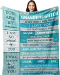 Granddaughter Gifts from Grandma/Grandpa, Granddaughter Gifts for Christmas Birthday Graduation Wedding Valentine Christmas Blanket 50x40in