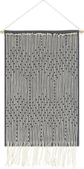 Mark&Day Wall Art, Schlublberg Modern Farmhouse Medium Gray Macrame Tapestry Wall Hanging for Living Room, Bedroom, Office or Kitchen (36