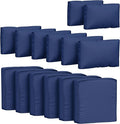 14 Pcs Outdoor Cushion Covers Patio Cushion Slipcovers Replacement Splash Proof with Zipper for Outdoor Furniture, Patio Sofa Couch 3 Sizes, Covers Only