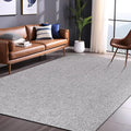 Easy Jute Rugs 4x6 Gray Color Living Room Indoor Outdoor Area Rug for Farmhouse Patio and Kitchen Rug High Traffic Washable Easy to Clean Solid Boho Woven Design Outside Carpet (4 x 6)