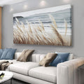 Plant Wall Art Nature Wall Art Reed Seascape Canvas Painting Wall Decor Framed Artwork for Bedroom Living Room Decoration Home Kitchen Office 24