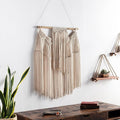 Mark&Day Wall Art, Meiningen Global Farmhouse Beige Macrame Tapestry Wall Hanging for Living Room, Bedroom, Office or Kitchen (35